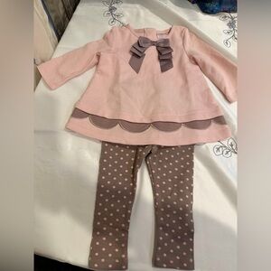 Jillian's Closet Pink Baby Outfit with Bow